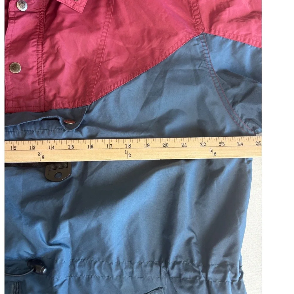 Vintage Sub Zero WeatherZone Anorak Jacket Blue Burgundy Colorblock Unisex Large